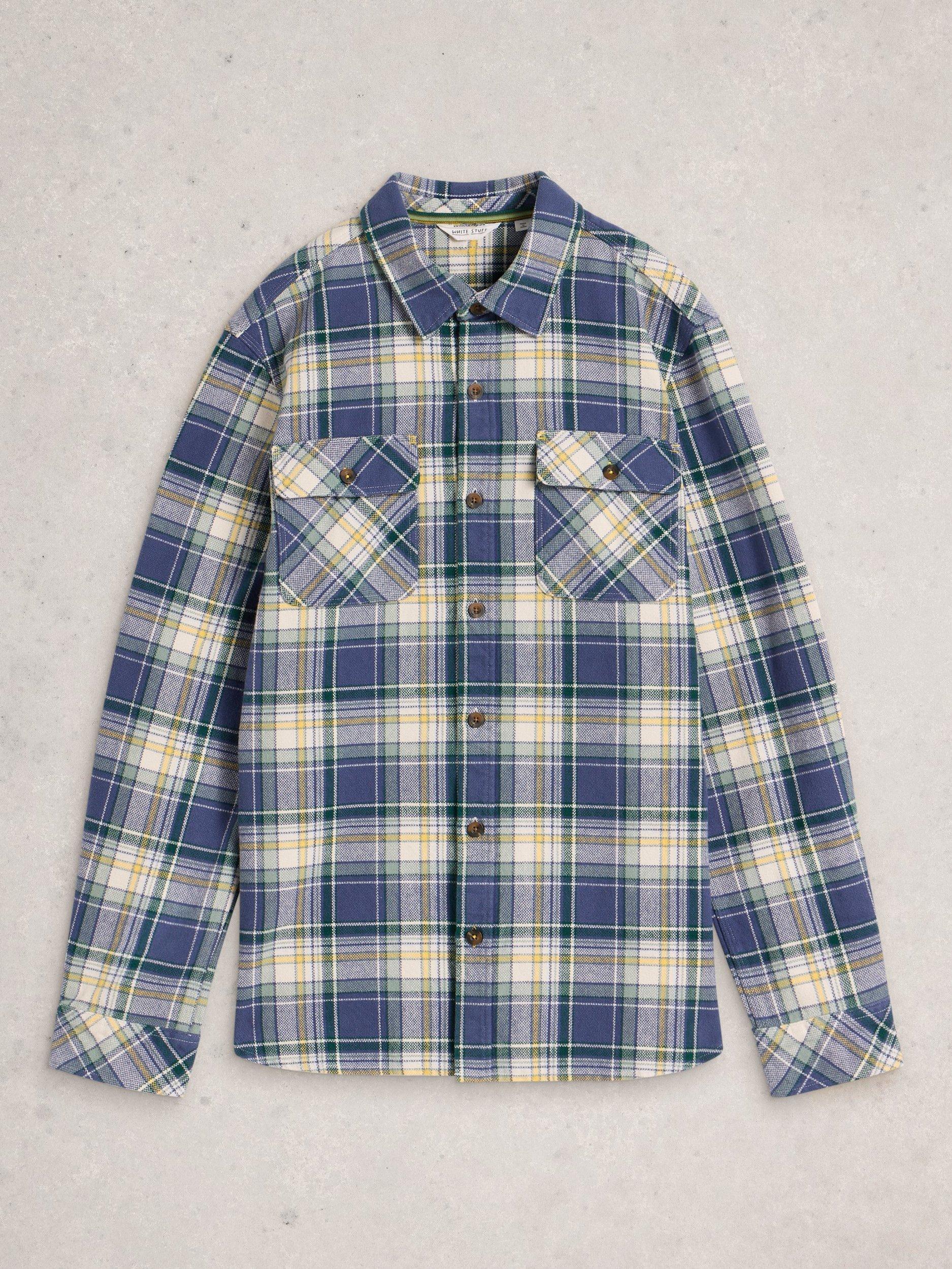 Product image 5 of 6, which shows White Stuff Darwen Shirt, Blue/Multi, XXS