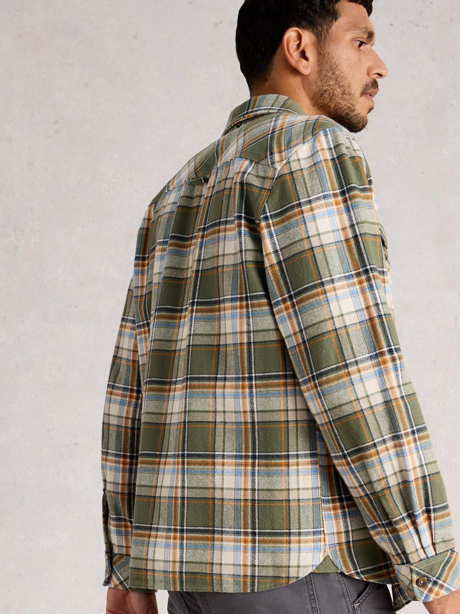 Product image 2 of 6, which shows White Stuff Darwen Cotton Check Shirt, Green/Multi, XXS