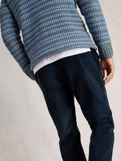 White Stuff Cord Cotton Blend Trousers - view 2, Dark Navy