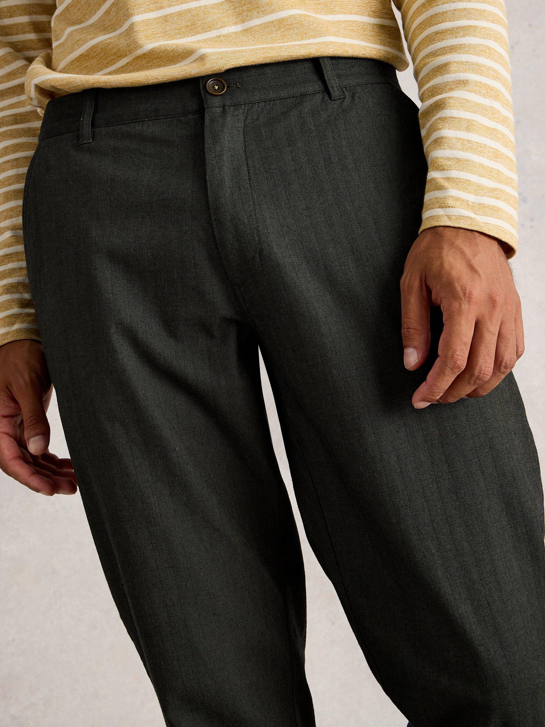 Product image 3 of 6, which shows White Stuff Herring Trousers, Khaki Green, 30R