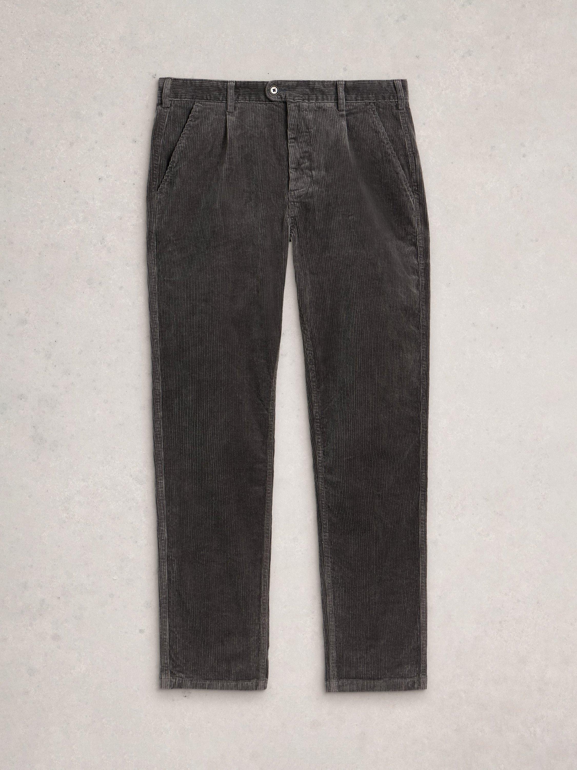 Product image 5 of 6, which shows White Stuff Kimber Straight Corduroy Trousers, Dark Grey, 34R