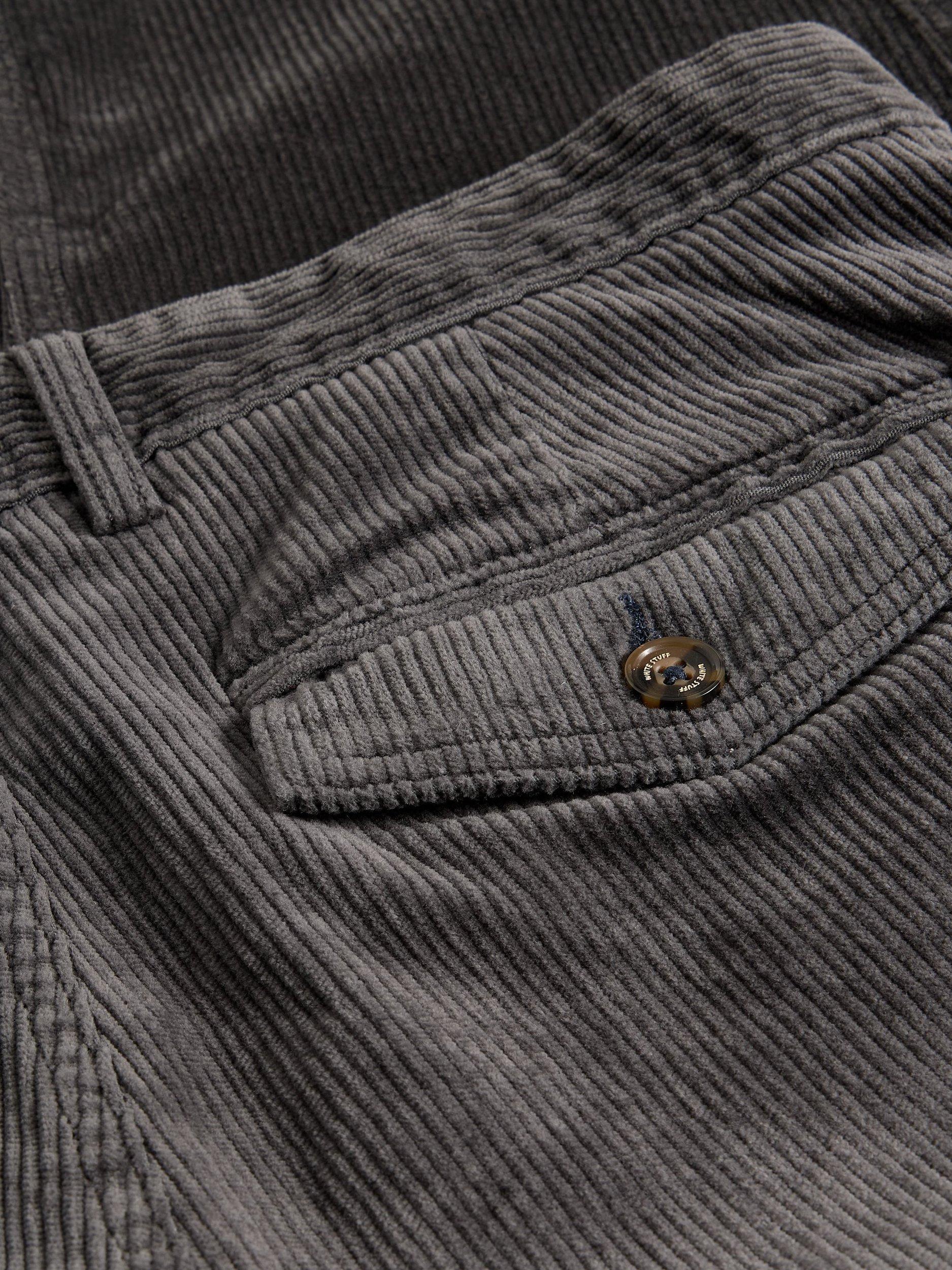 Product image 6 of 6, which shows White Stuff Kimber Straight Corduroy Trousers, Dark Grey, 34R
