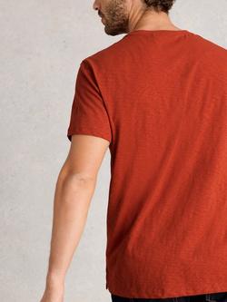 White Stuff Abersoch Cotton Regular Fit Short Sleeve Bike Graphic T-Shirt, Orange - view 2, Orange