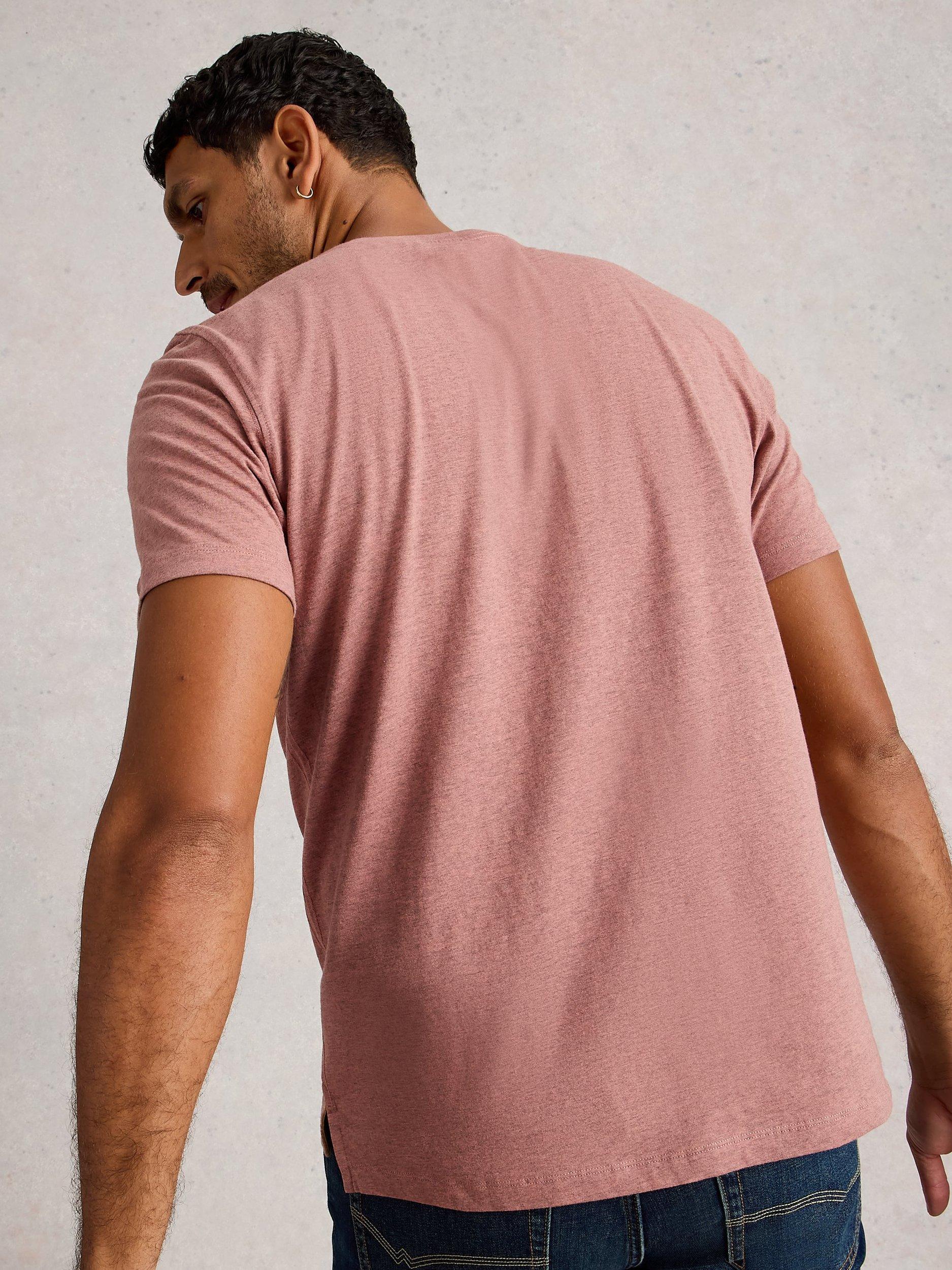 Product image 2 of 6, which shows White Stuff Abersoch Graphic Print Cotton Blend T-Shirt, Pink, L