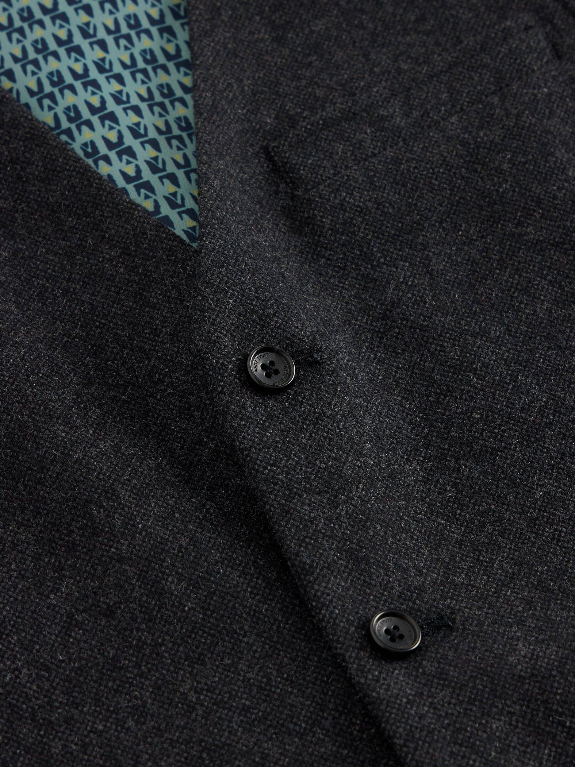 Product image 6 of 6, which shows White Stuff Wool Waistcoat, Charcoal Grey, 38R
