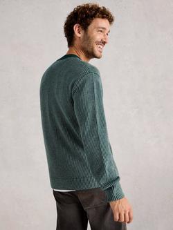 White Stuff Plated Stripe Cardigan - view 2, Blue/Multi