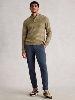 White Stuff Ombre Neck Jumper, Mid Green, Mid Green