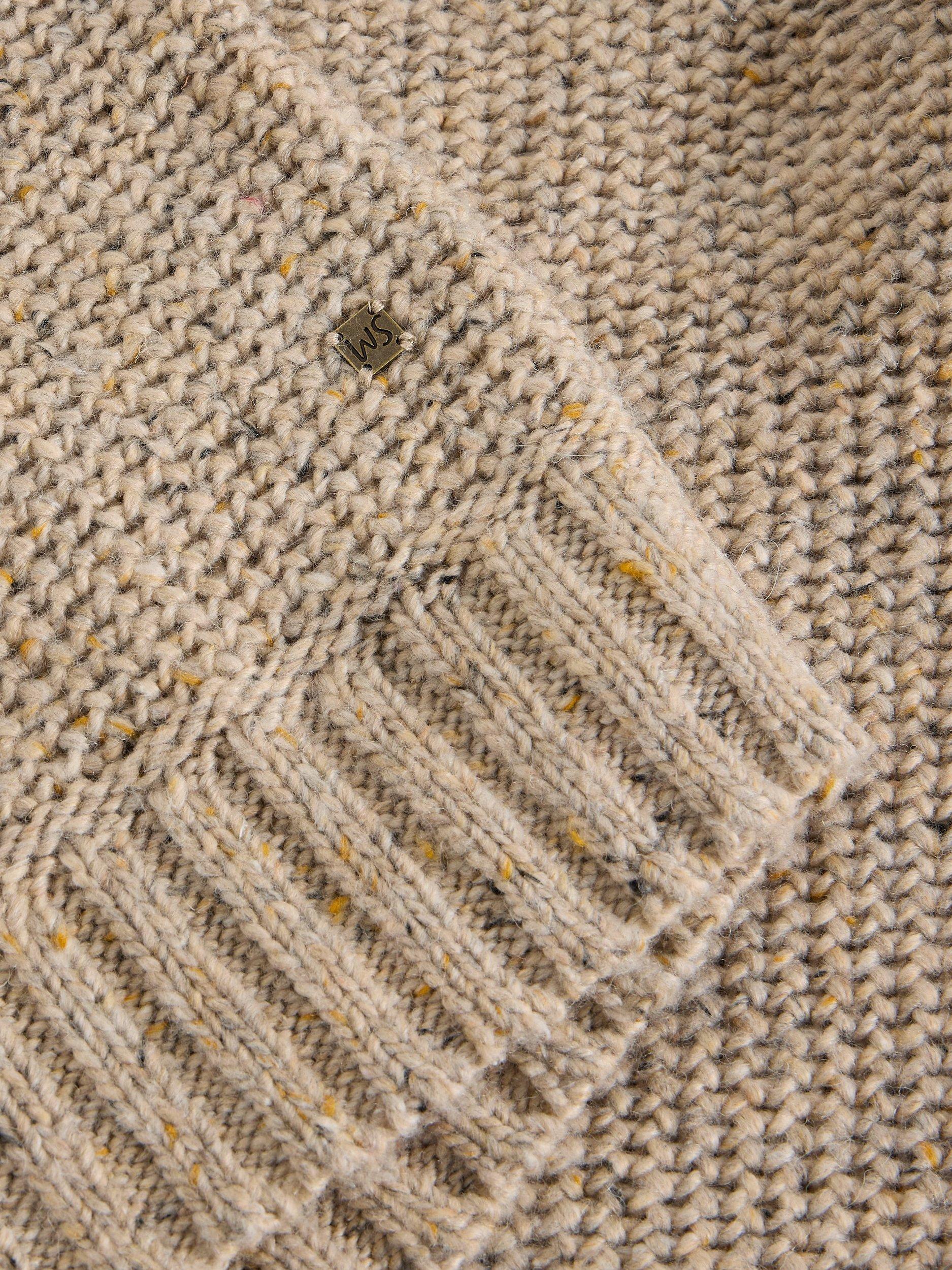Product image 6 of 6, which shows White Stuff York Stripe Collar Jumper, Natural/Multi, S