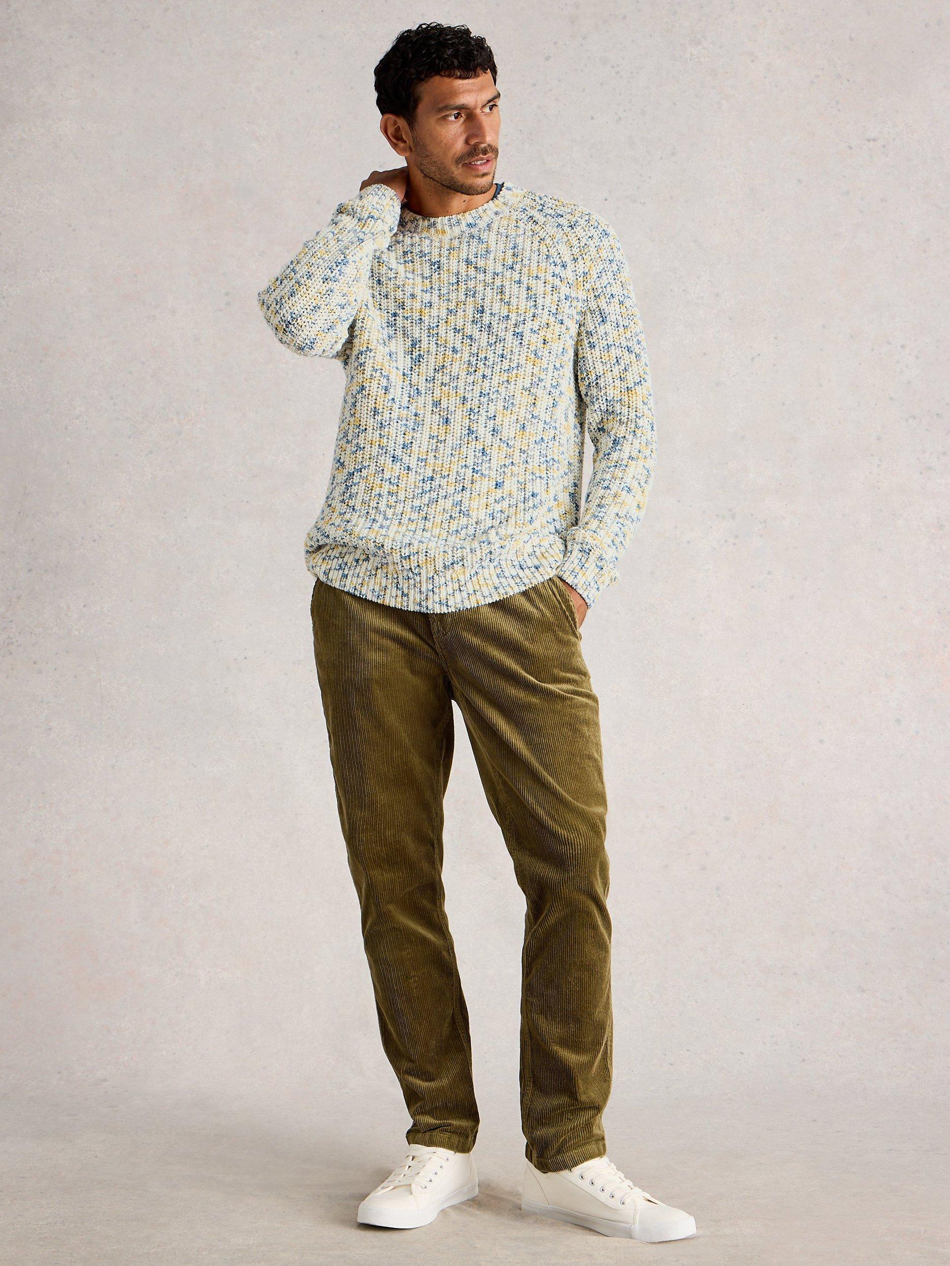 White Stuff Cotton Blend Multi Fleck Knit Jumper, Natural/Multi