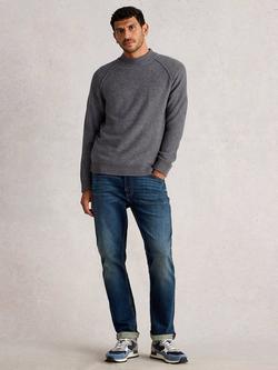 White Stuff Milton Wool Blend Crew Neck Jumper, Charc Grey