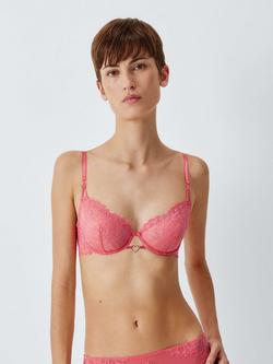 John Lewis Jordan Non-Padded Balcony Bra, Rose Pink, Rose Pink