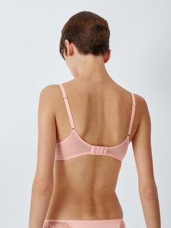 John Lewis Olivia Lace Plunge Bra - view 2, Light Pink