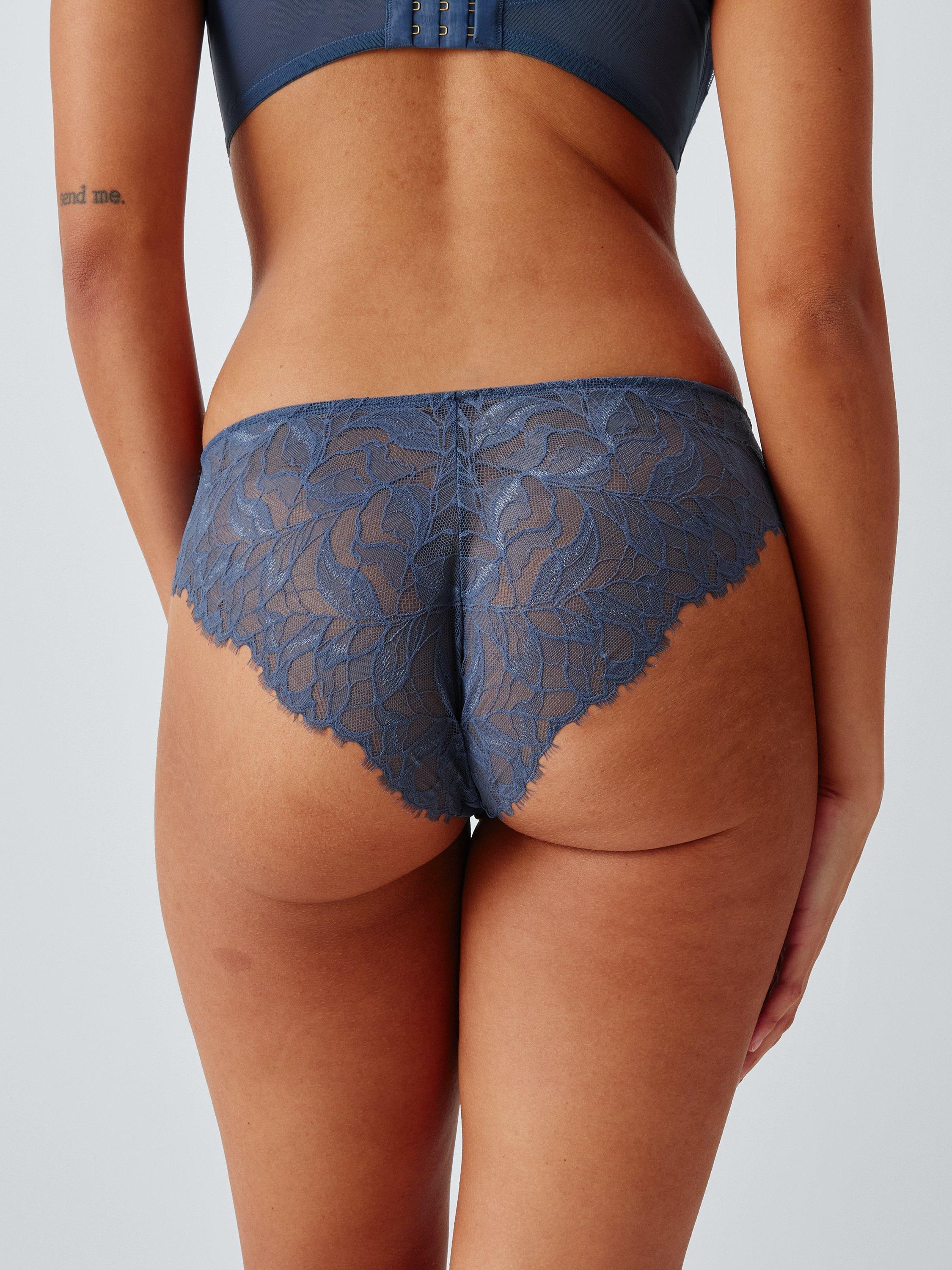 Product image 7 of 8, which shows John Lewis Allegra Lace Knickers, China Blue, 8