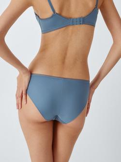 John Lewis Camilla Lace Knickers - view 2, China Blue