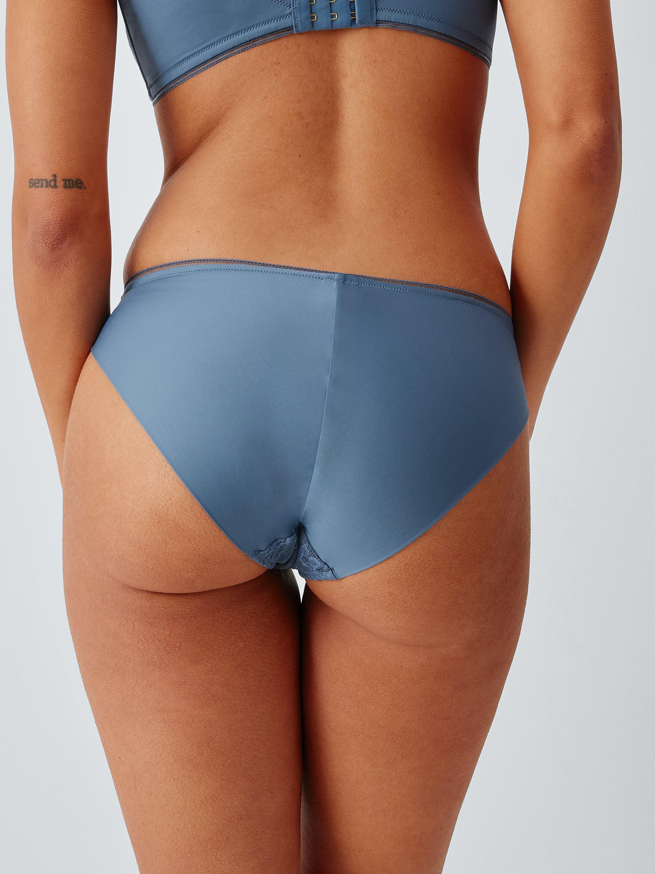 Product image 7 of 8, which shows John Lewis Camilla Lace Knickers, China Blue, 8