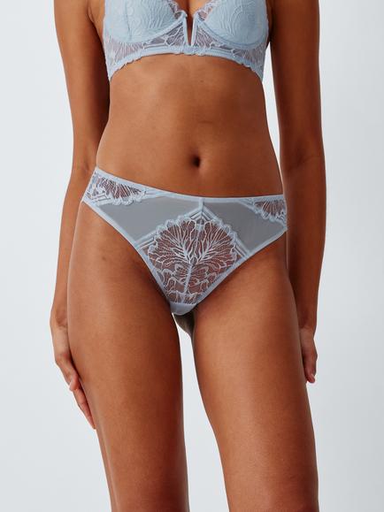 John Lewis Hallie Brazilian Knickers, Light Blue, Light Blue