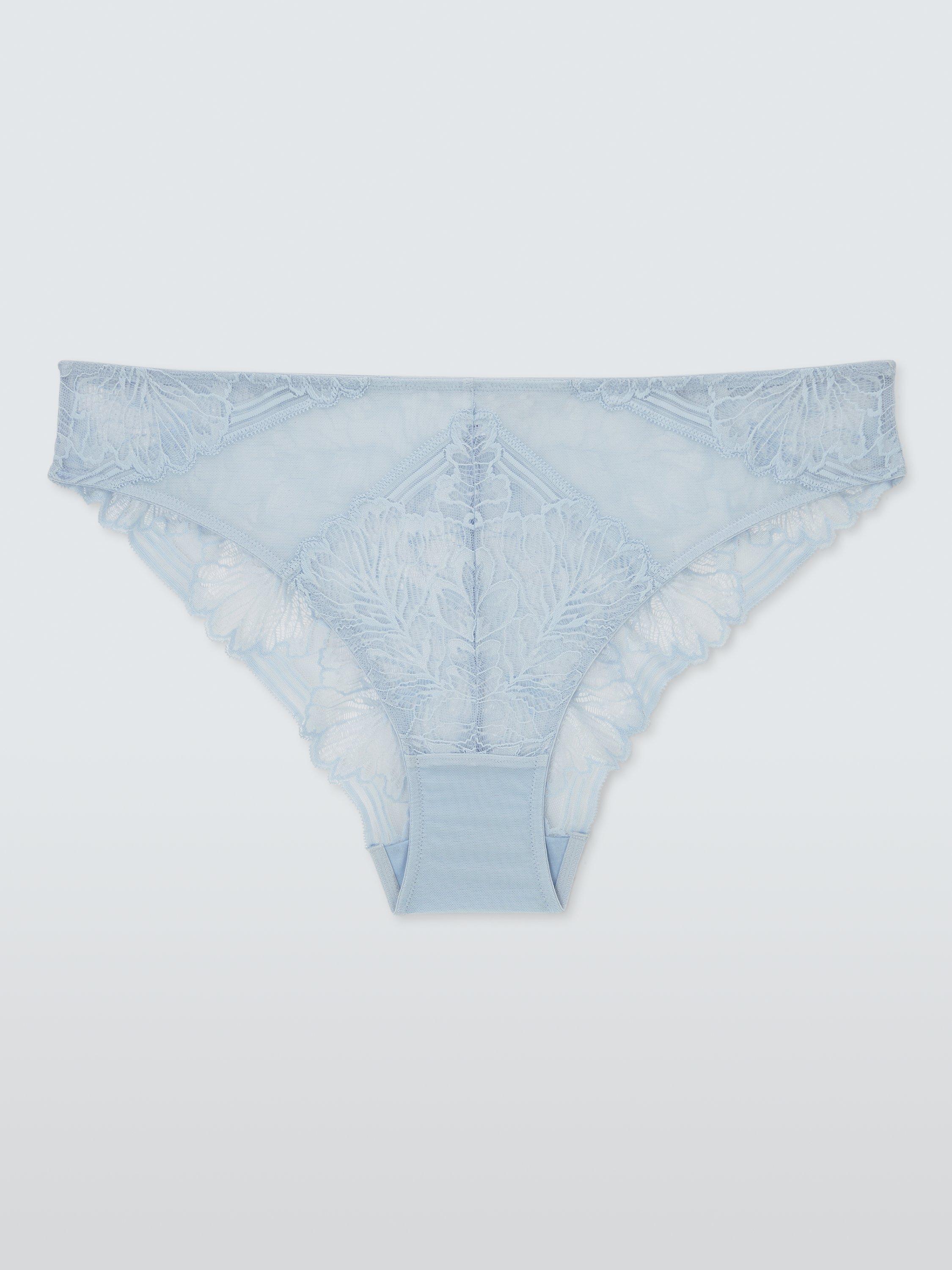 Product image 4 of 8, which shows John Lewis Hallie Brazilian Knickers, Light Blue, 8