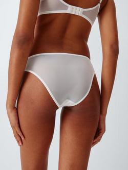John Lewis Izzie Broderie Bikini Knickers, White - view 2, White