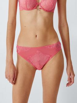 John Lewis Jordan Lace Knickers, Rose Pink, Rose Pink