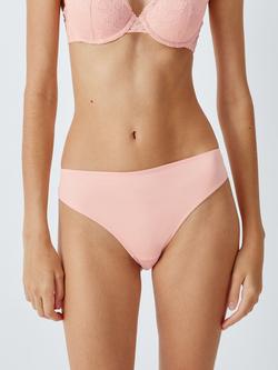 John Lewis Olivia Lace Knickers, Light Pink