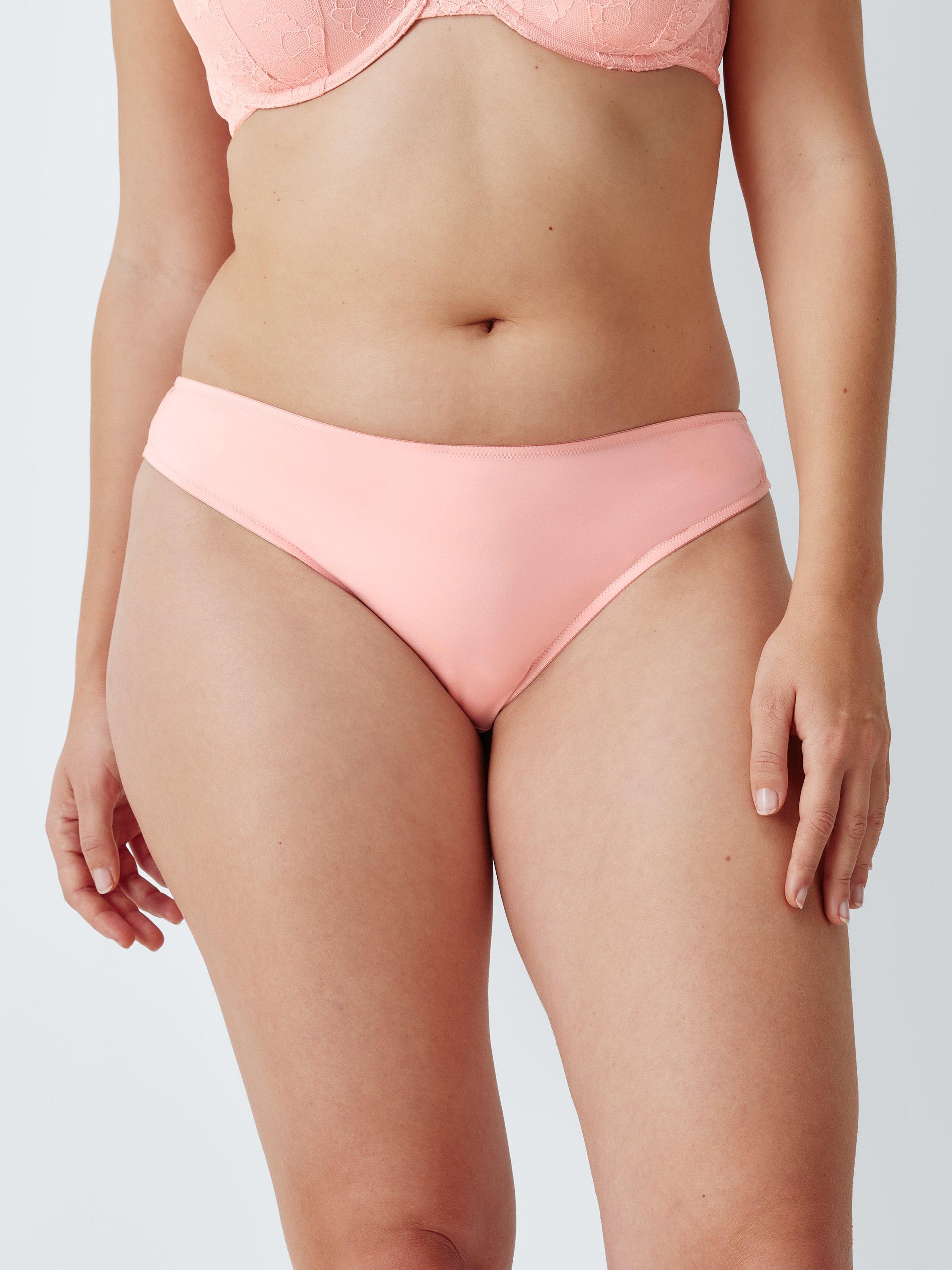 Product image 6 of 8, which shows John Lewis Olivia Lace Knickers, Light Pink, 8