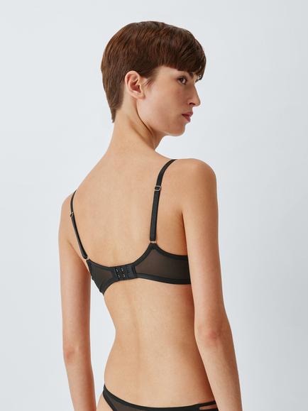 John Lewis Raven Lace Non Padded Bra, Black - view 2, Black