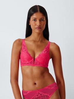 John Lewis Hallie High Apex Bra, Hot Pink, Hot Pink
