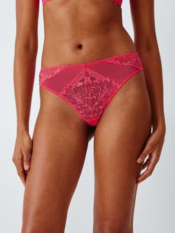 John Lewis Hallie Brazilian Knickers, Hot Pink, Hot Pink