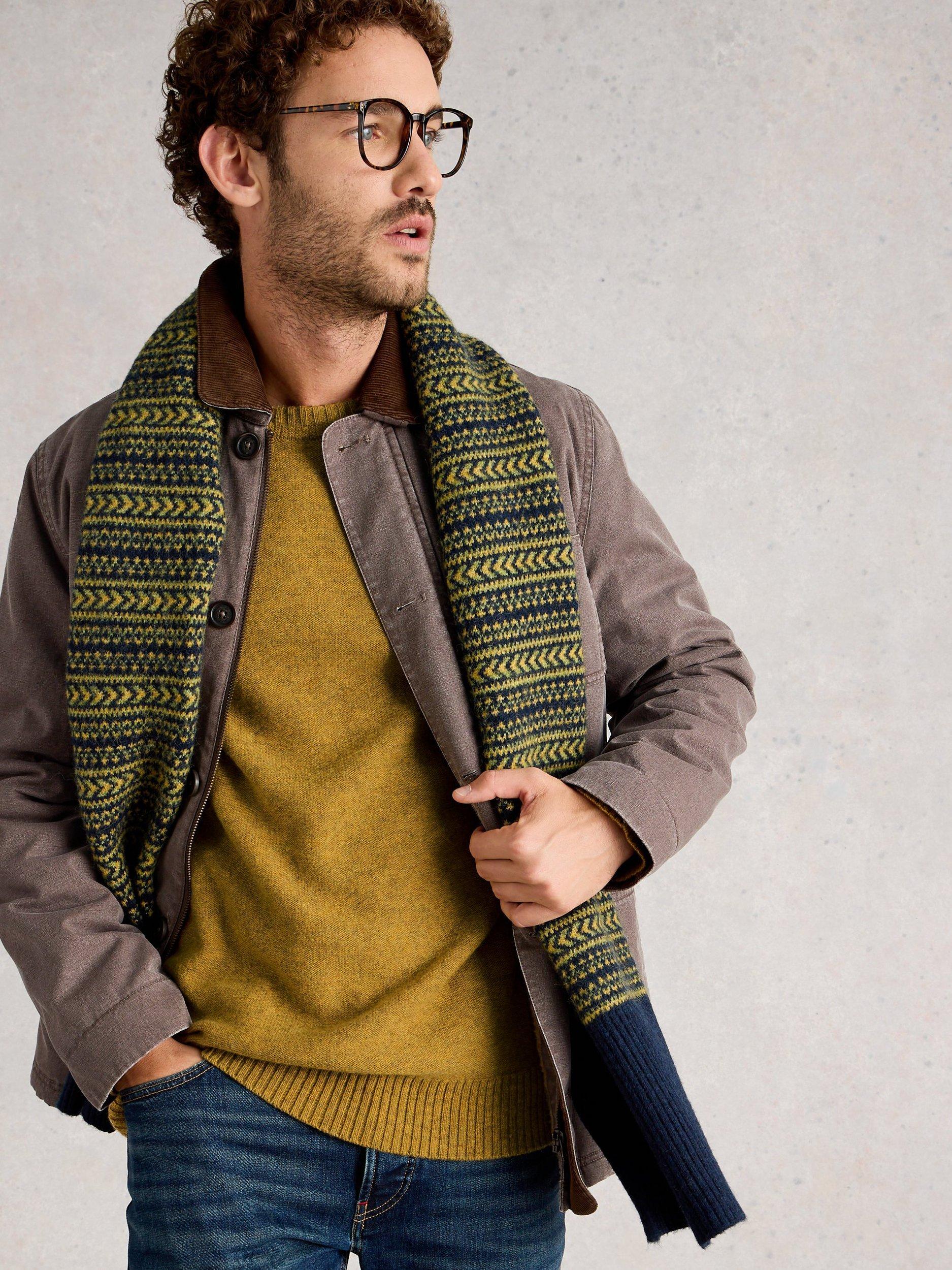 Product image 4 of 6, which shows White Stuff Milton Crew Neck Lambswool Blend Jumper, Mid Yellow, XXL