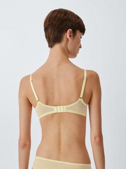 John Lewis Kiki Floral Balcony Bra, Yellow - view 2, Yellow