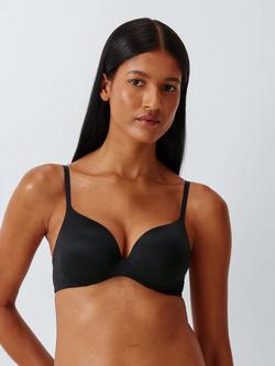 John Lewis Yvette Smooth T-Shirt Bra, Black, Black