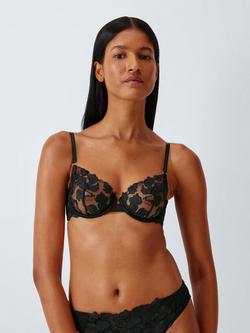 John Lewis Renee Balcony Bra, Black, Black