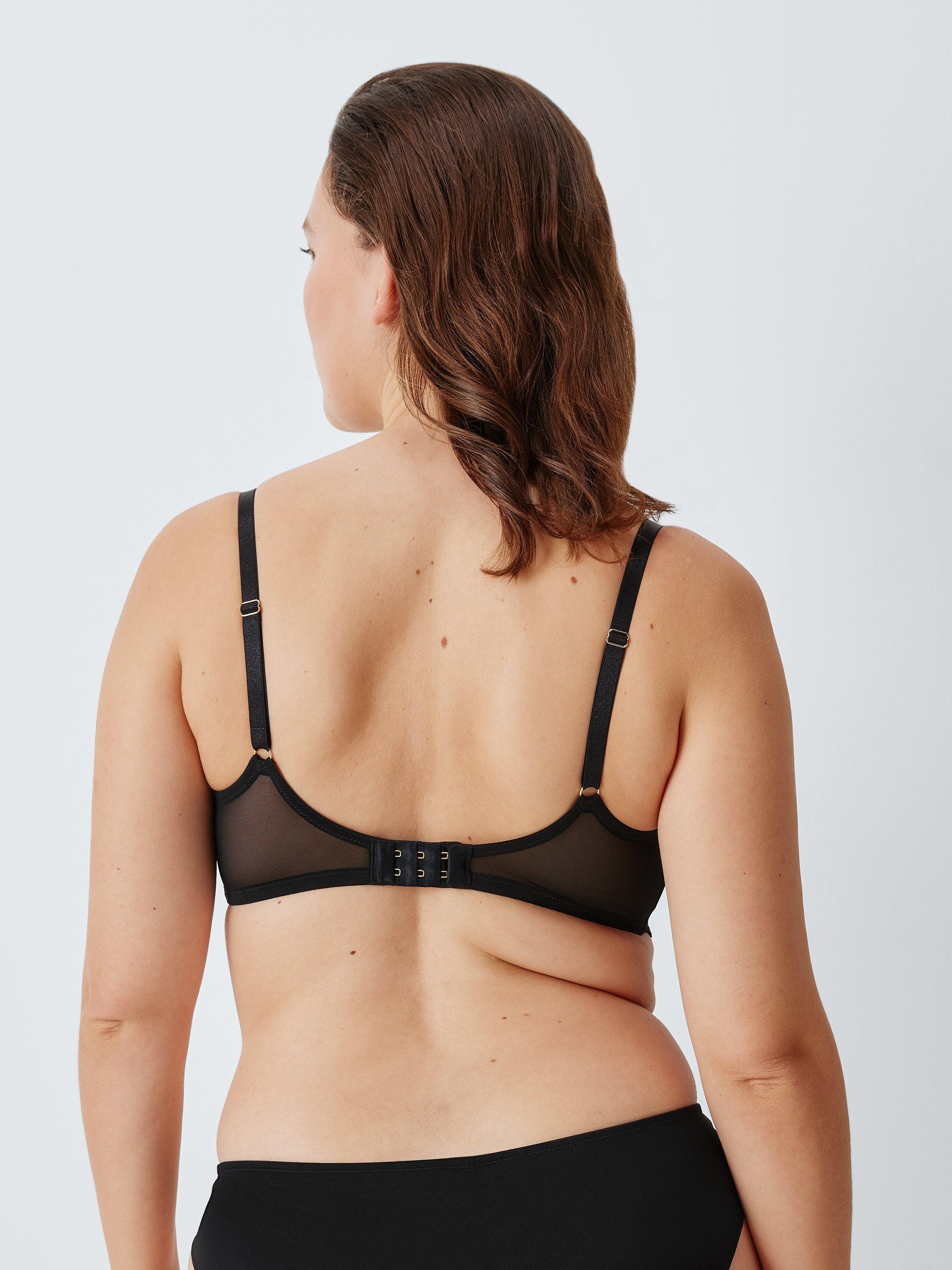 Product image 7 of 8, which shows John Lewis Renee Balcony Bra, Black, 32B