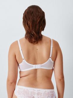 John Lewis Giselle Leaf Lace High Apex Bra, White - view 2, White