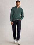 White Stuff Attadale Half Zip Cotton Jumper
