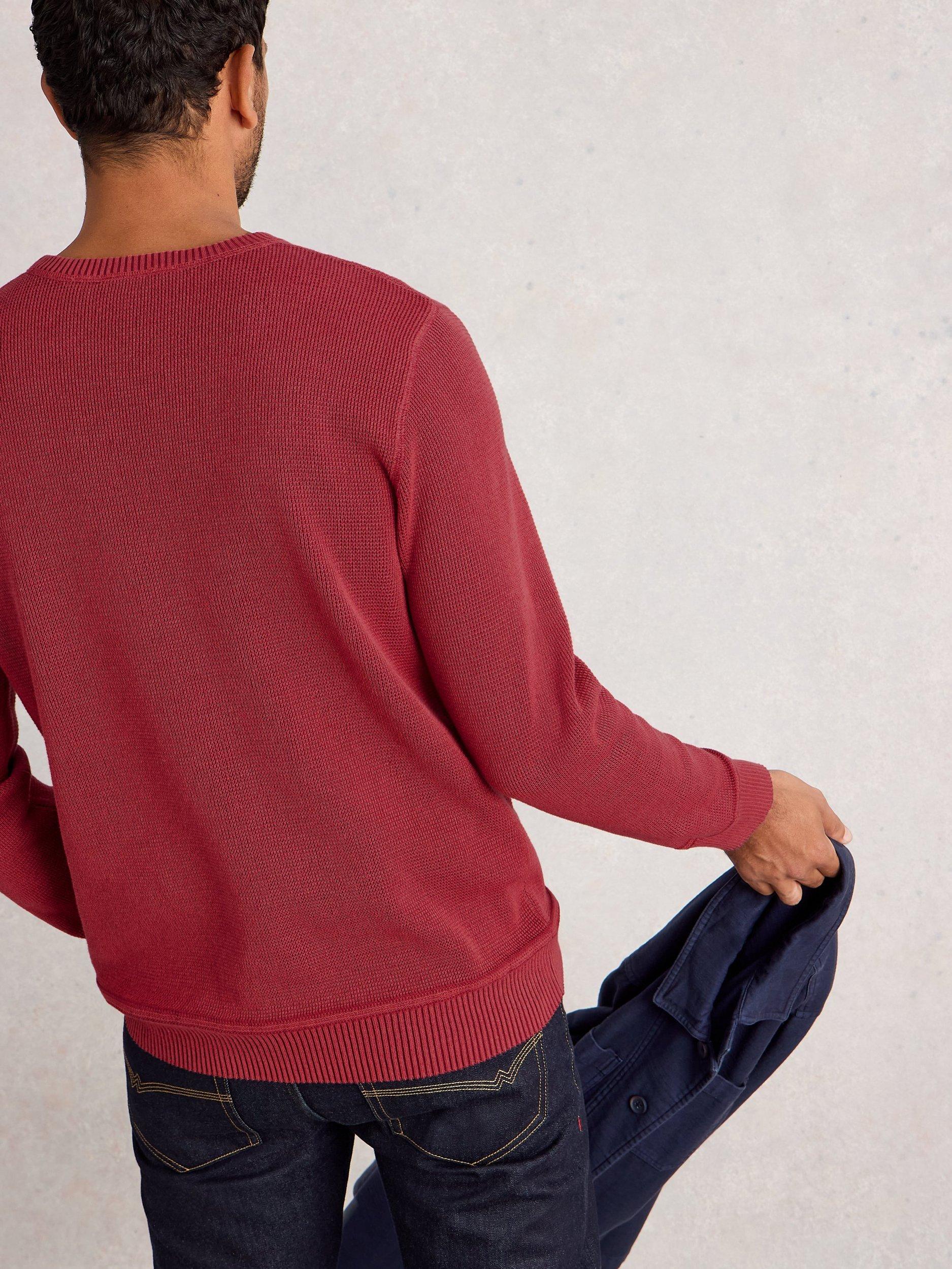 Product image 2 of 6, which shows White Stuff Attadale Long Sleeve Jumper, Dk Red, S
