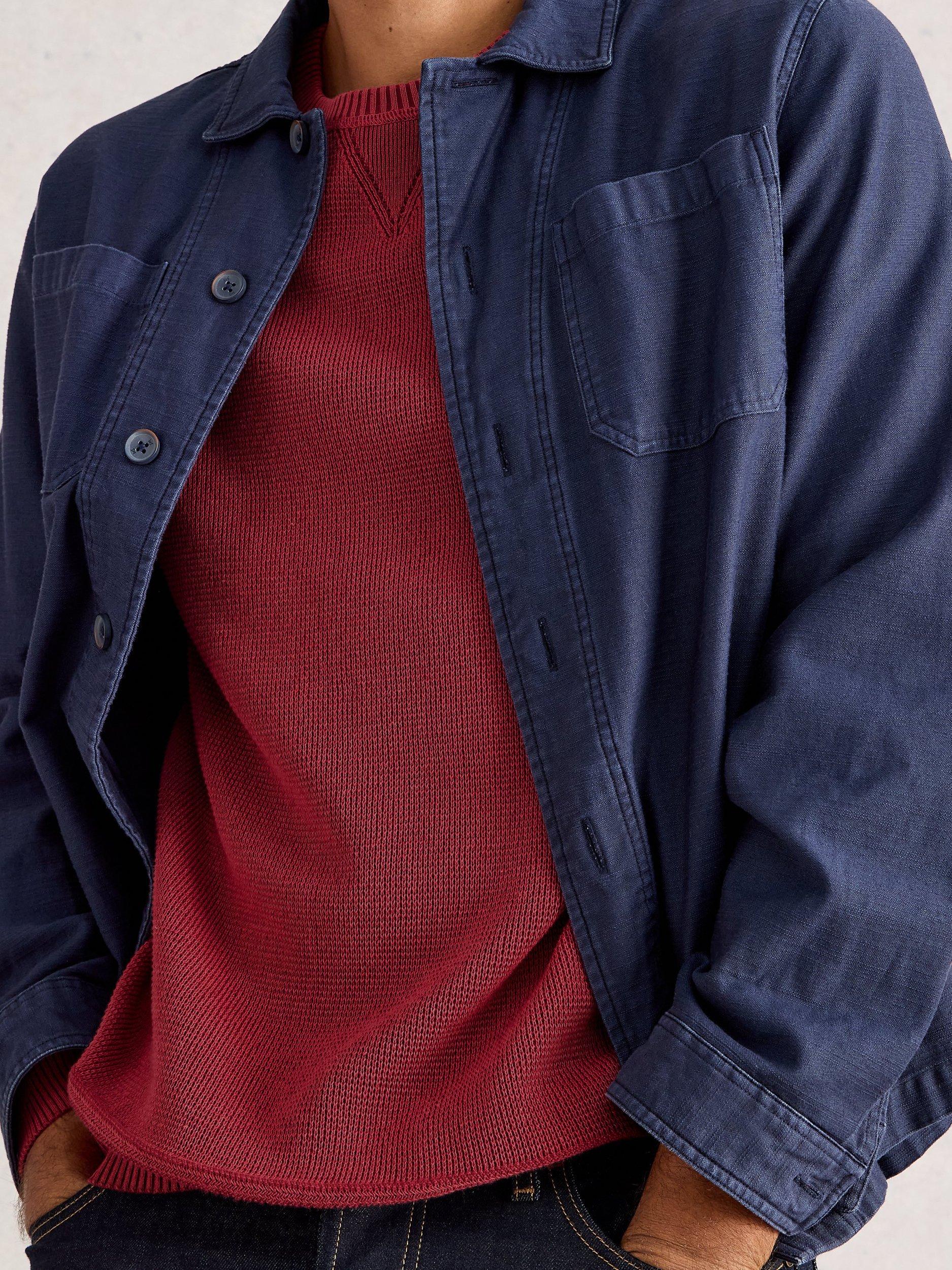 Product image 3 of 6, which shows White Stuff Attadale Long Sleeve Jumper, Dk Red, S