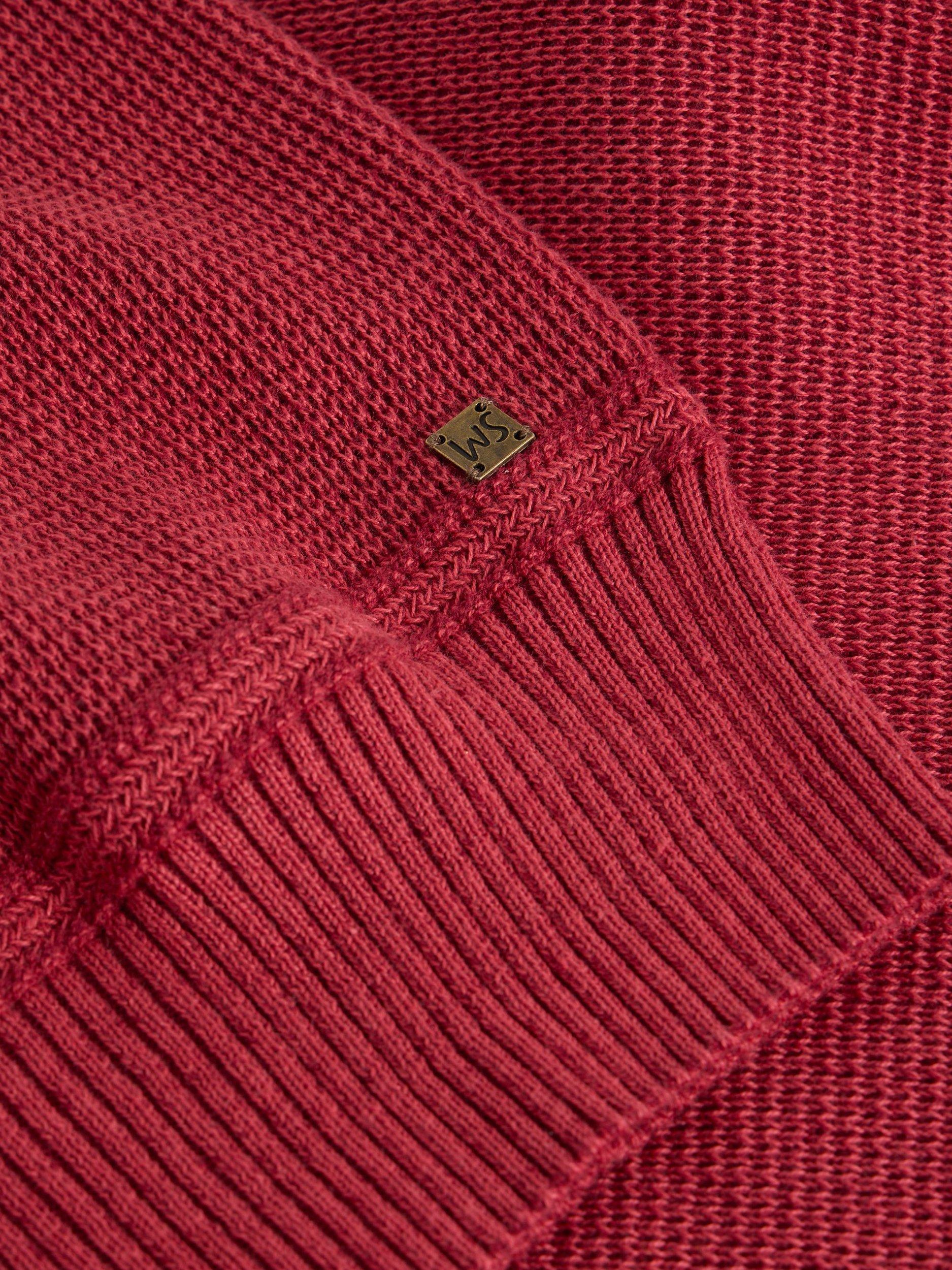 Product image 6 of 6, which shows White Stuff Attadale Long Sleeve Jumper, Dk Red, S