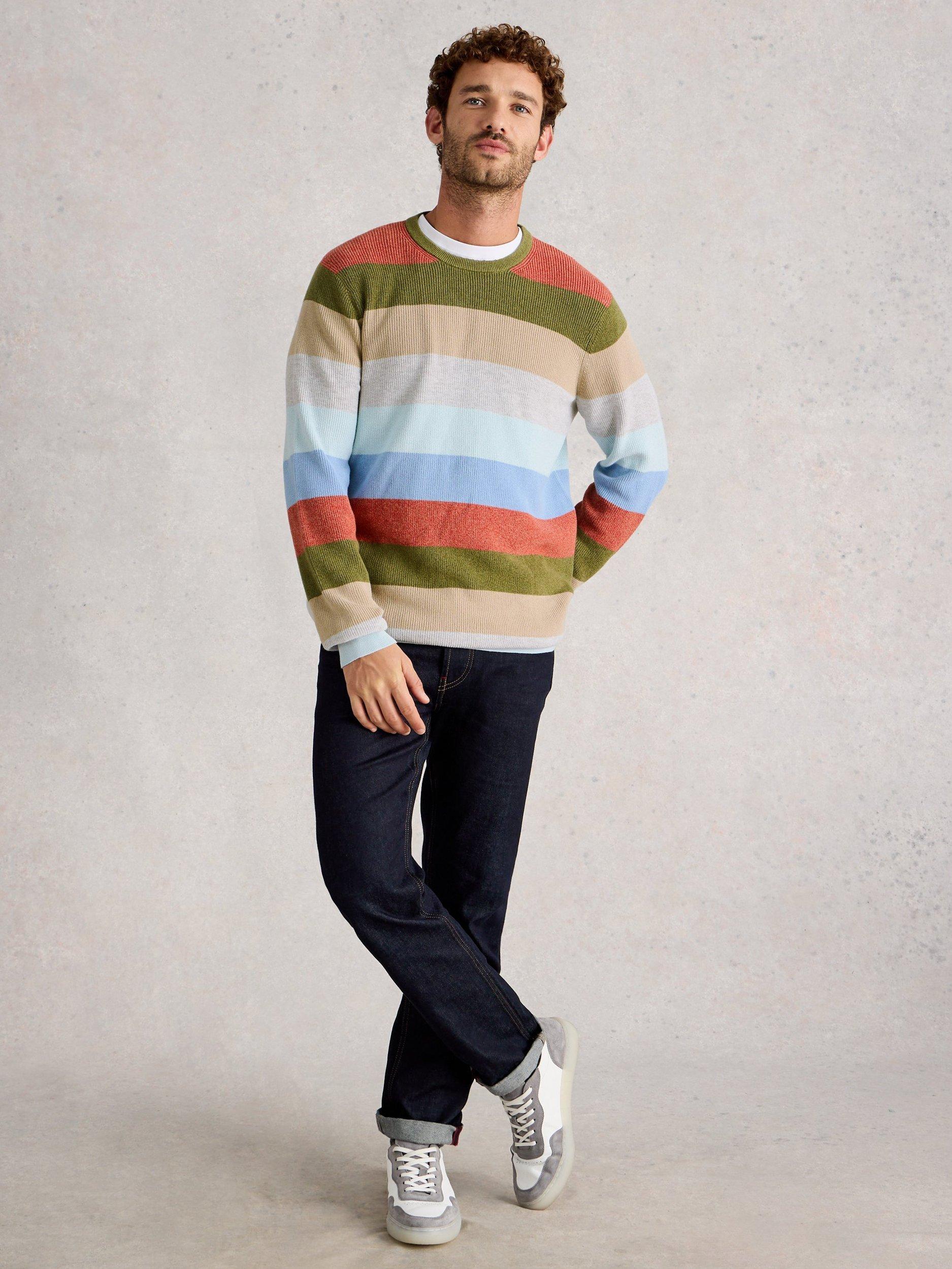 White Stuff Attadale Stripe Cotton Jumper