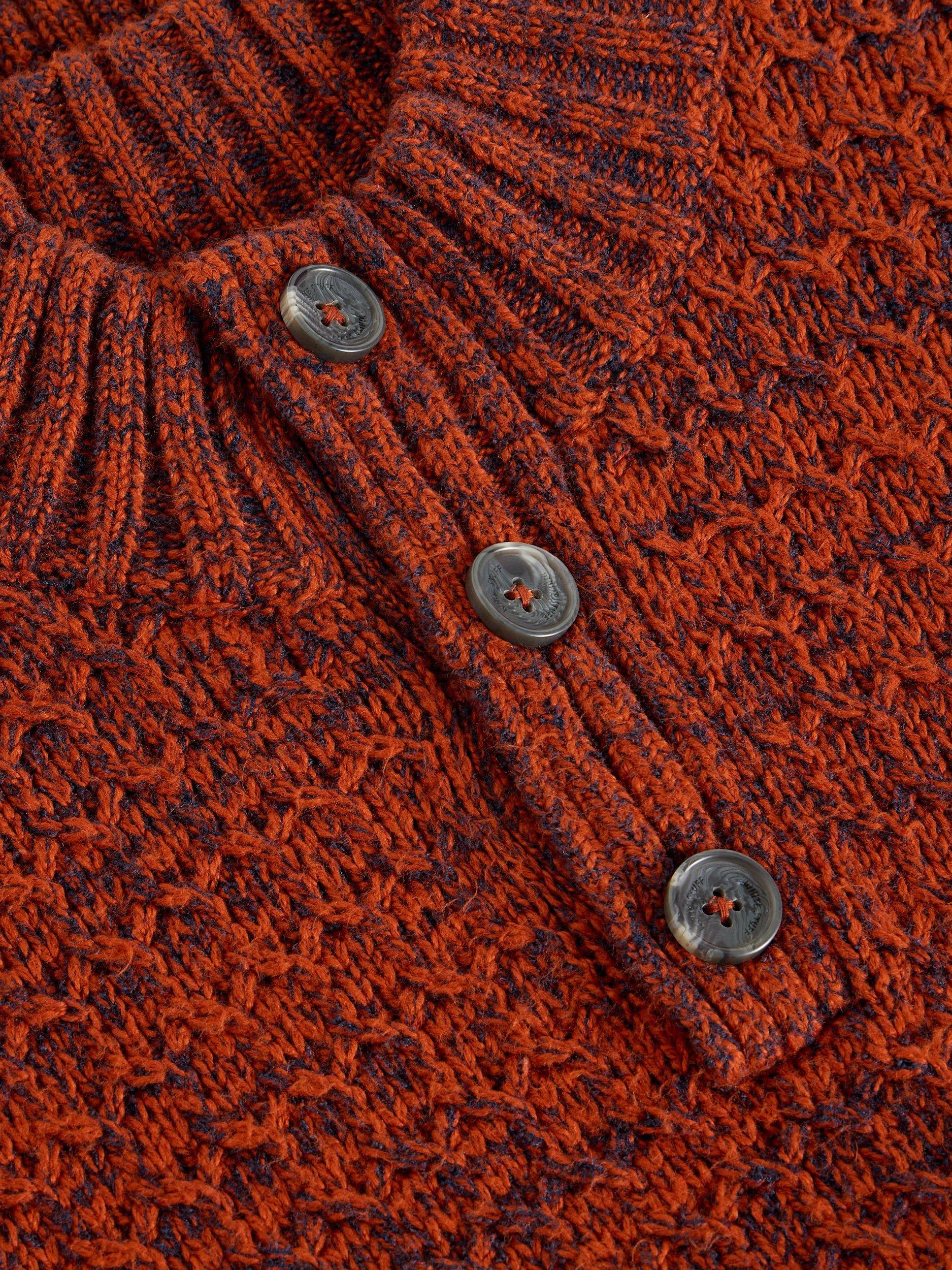 Product image 6 of 6, which shows White Stuff Albany Cotton Blend Crew Neck Chunky Jumper, Dk Orange, S