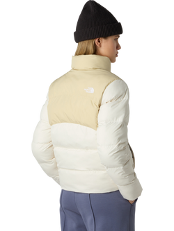 The North Face Saikuru Colour Block Water Repellent Jacket, Gravel/White Dune - view 2, Gravel/White Dune
