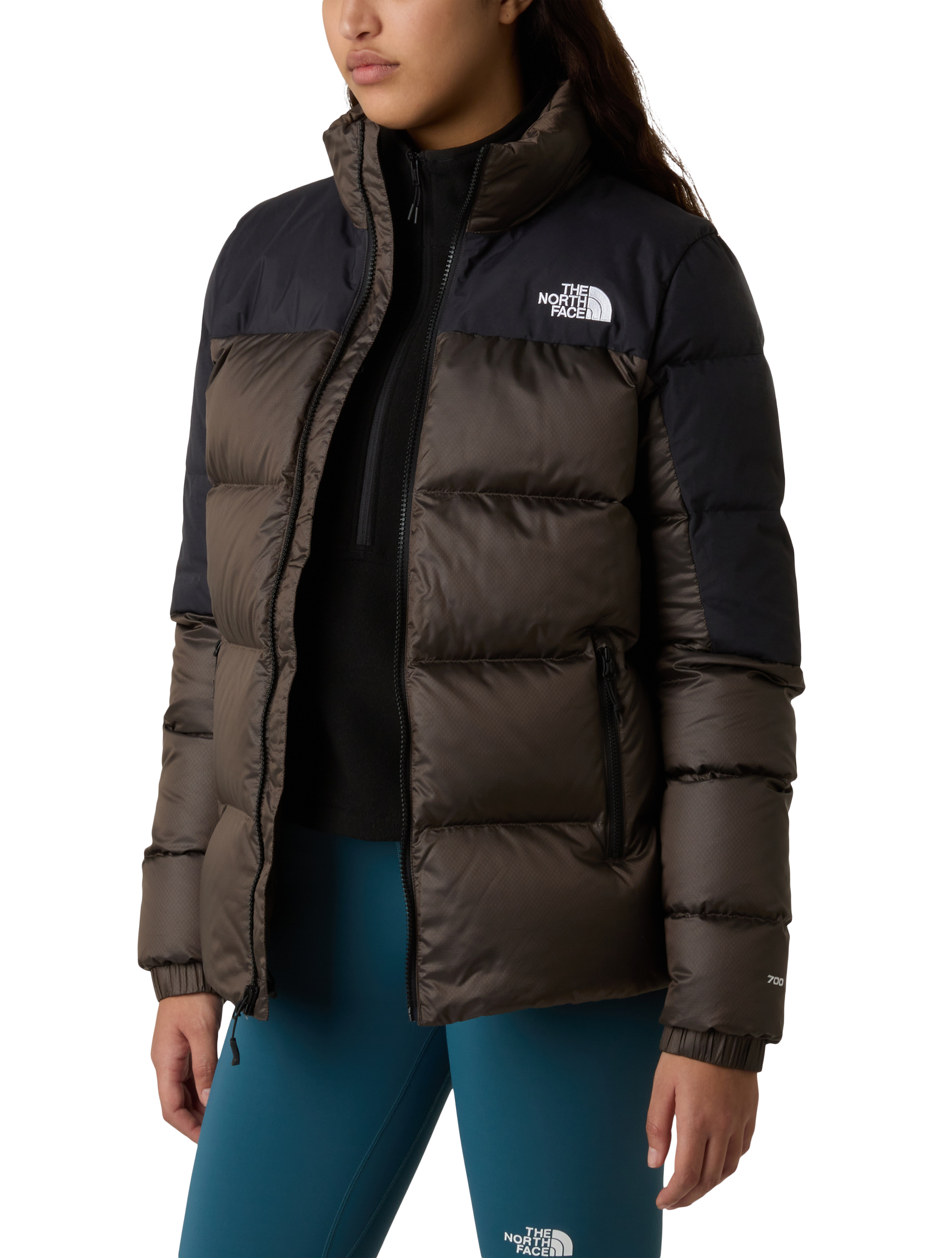 The North Face Women's Diablo Down Jacket, Brown Black Heat
