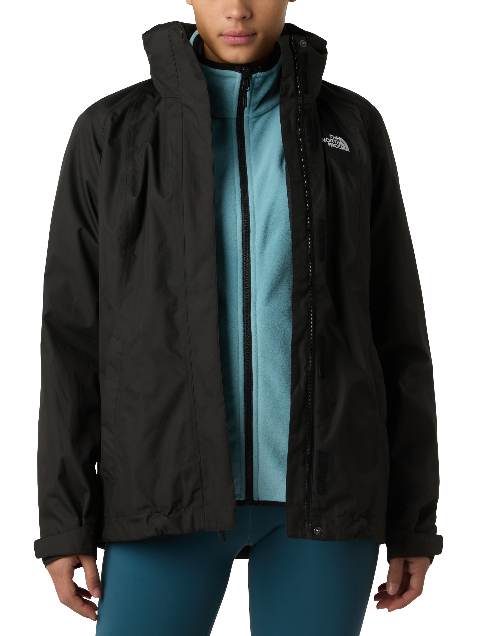 Product image 3 of 9, which shows The North Face Evolve II Triclimate® 3-in-1 Waterproof Jacket, Black, S