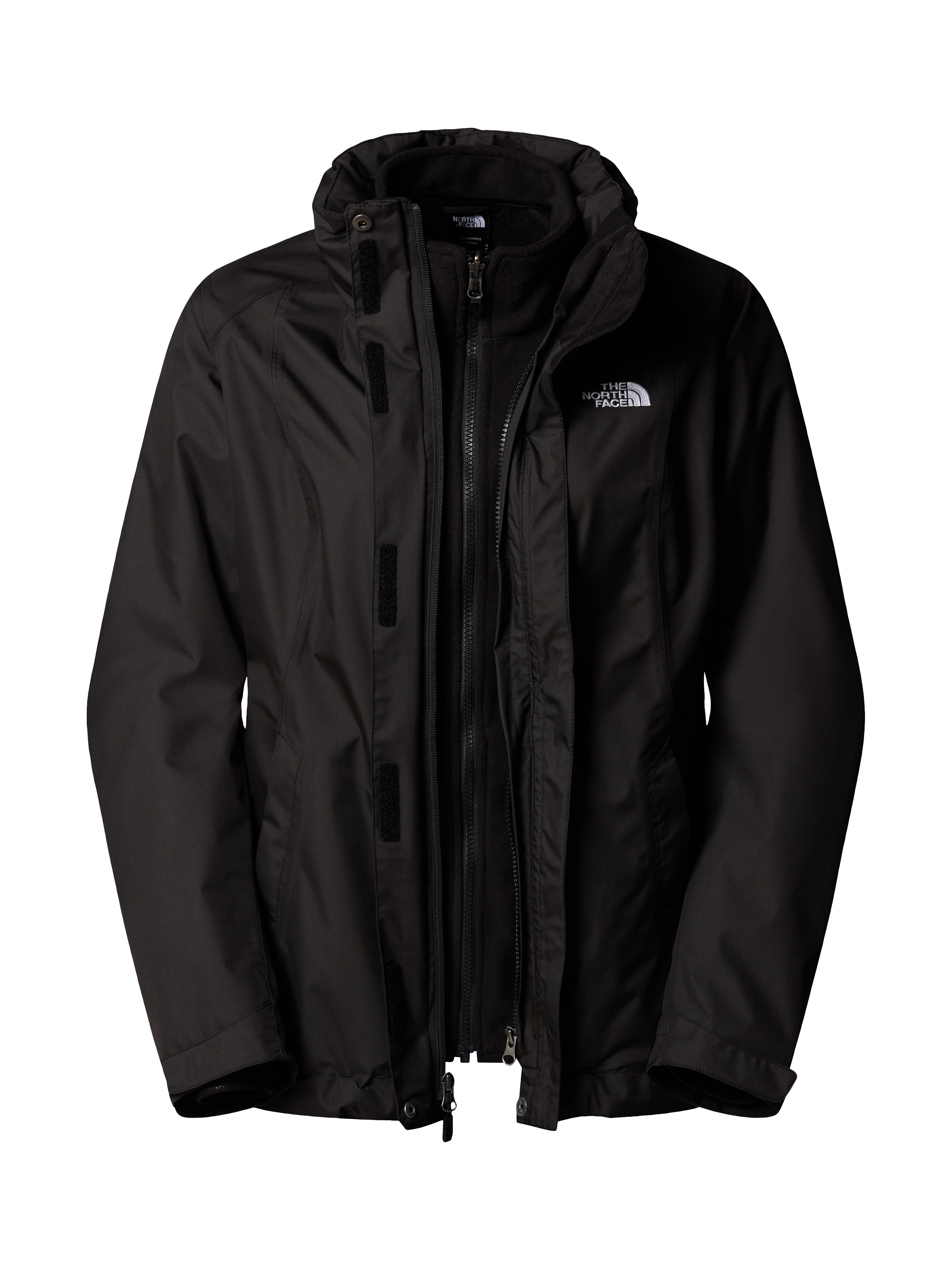Product image 5 of 9, which shows The North Face Evolve II Triclimate® 3-in-1 Waterproof Jacket, Black, S