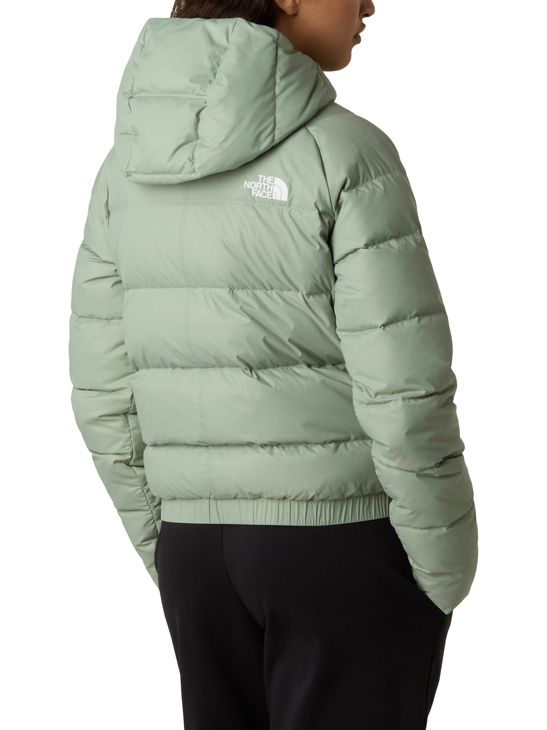 The North Face Women's Hyalite Down Hooded Jacket, Slate Moss - Main Image