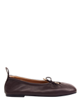 ALOHAS Rosalind Leather Ballerina Pumps, Brown