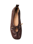 ALOHAS Rosalind Leather Ballerina Pumps, Brown