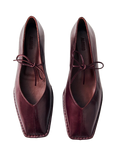 ALOHAS Sway Leather Ballerina Pumps, Burgundy