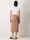 Jigsaw Cole Cotton Denim Midi Skirt