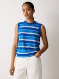 Jigsaw Slub Multi Stripe Cotton Tank Top